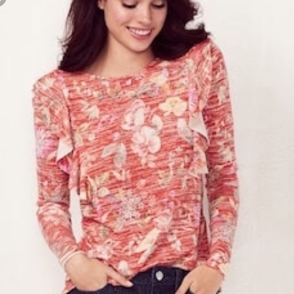 LC ruffle top